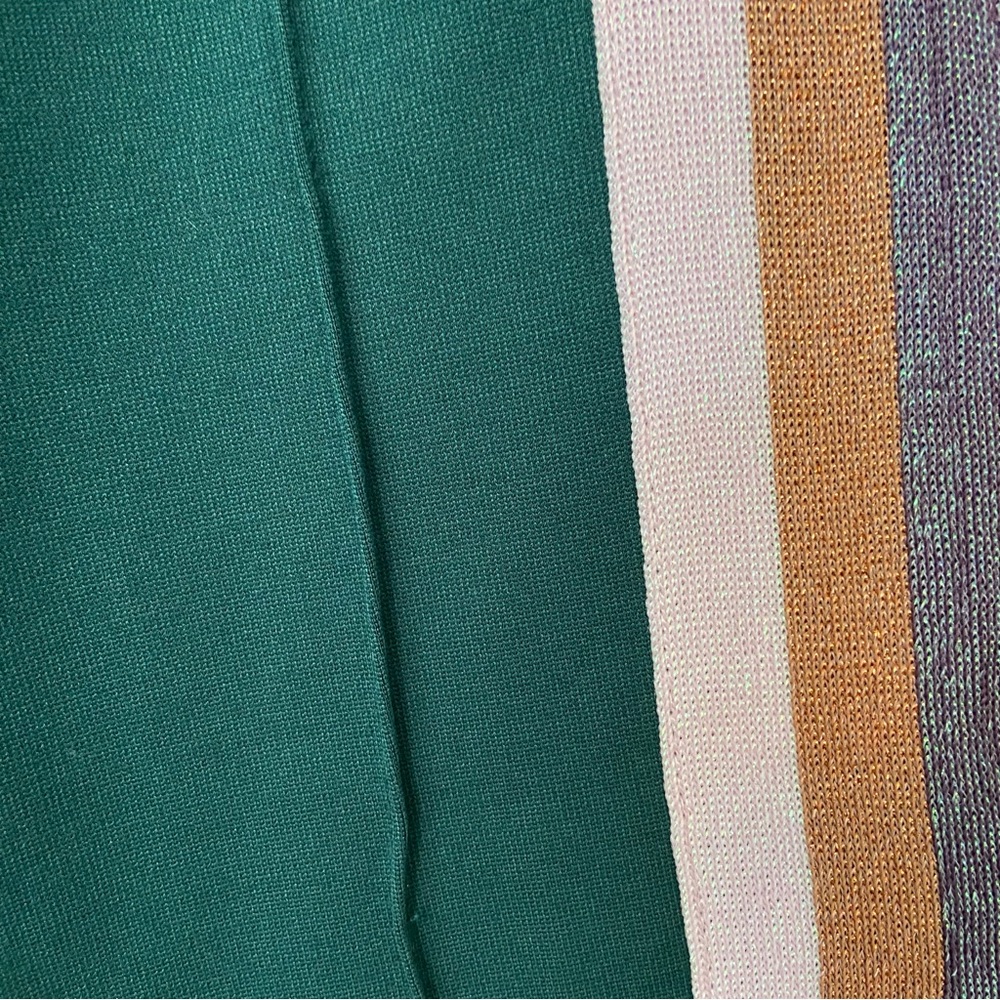 NWT Spiritual Gangster Classic Cropped Jade Green Track Pants with Stripes - Picture 8 of 13